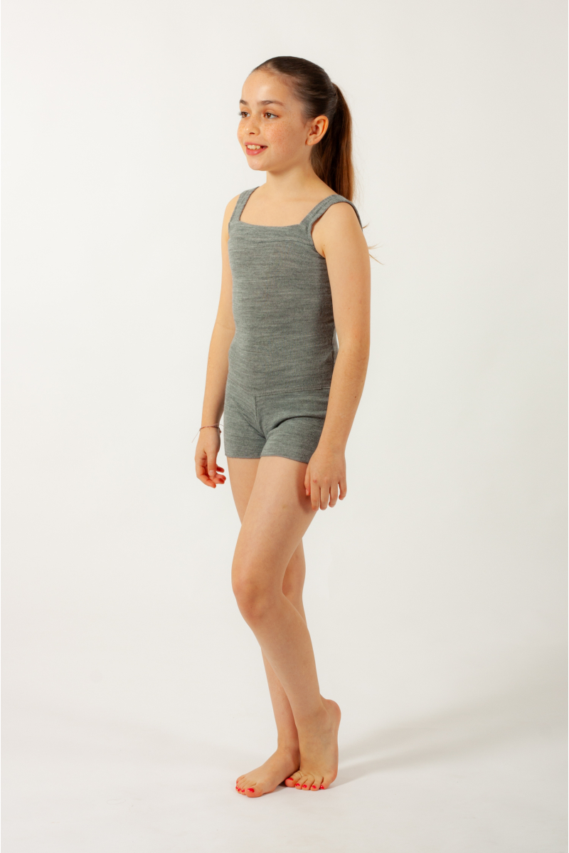 Combishort de chauffe Wear Moi Aloes grey enfant