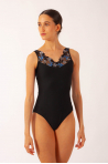 Justaucorps en dentelle Reine Wear Moi black/blue