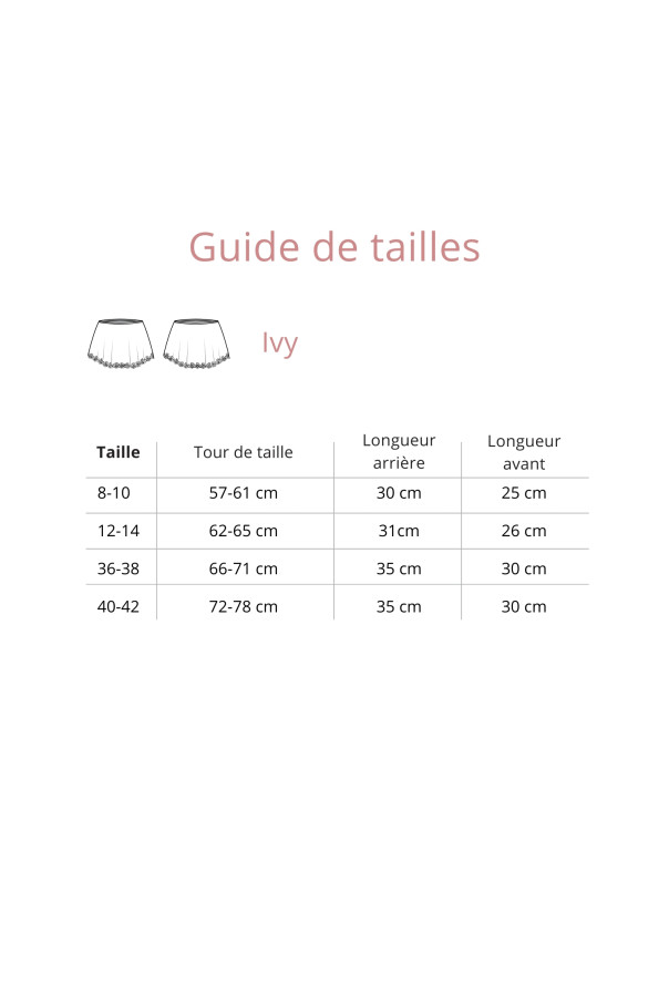 Jupette brodée Ballet Rosa Ivy Noire