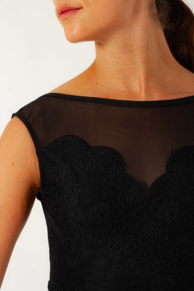 Justaucorps en dentelle Caprice Ballet Rosa noir