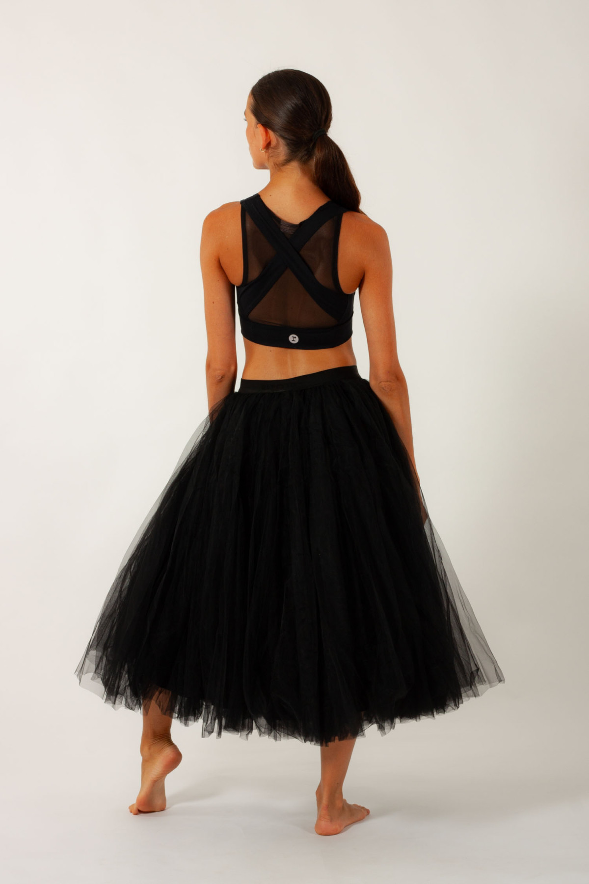 knee length dresses for ladies Long Tutu Black main image 1