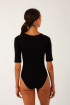 Temps Danse Black Maddy half sleeves leotard