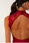 Justaucorps Berenice Ballet Rosa bordeaux 