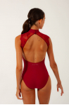 Justaucorps Berenice Ballet Rosa bordeaux 