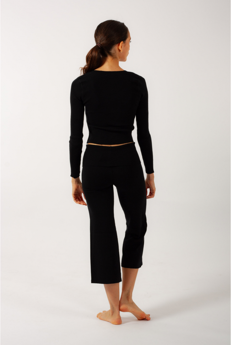 Capezio black mesh 7/8 pants