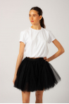 Mini tutu skirt lined R0308 Repetto black