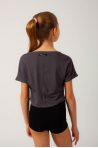 Crop top fille Agile cœur Temps Danse shadow