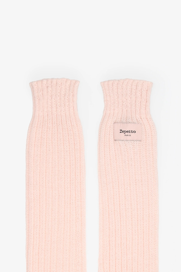 Guêtres logotées Repetto A0201 rose pétale