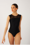Ballet Rosa black lace women leotard