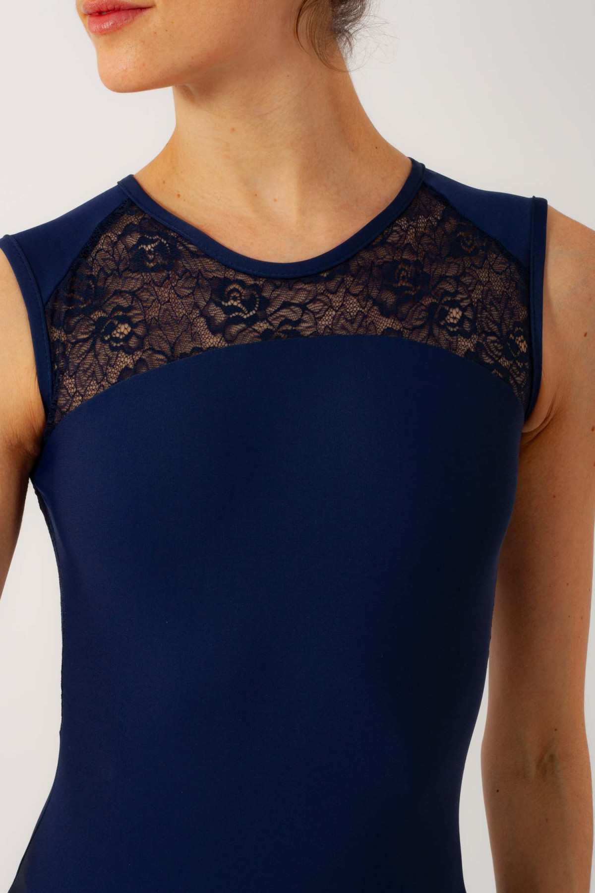 Ballet Rosa navy lace women leotard