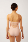 Pink lace leotard with thin straps Intermezzo