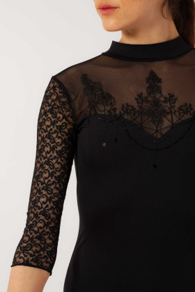 Justaucorps Ballet Rosa Chanel noir