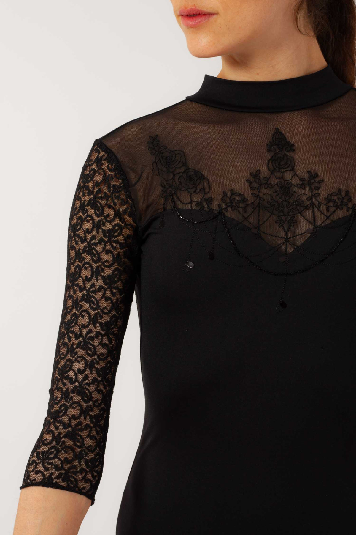 Leotard Ballet Rosa Chanel black