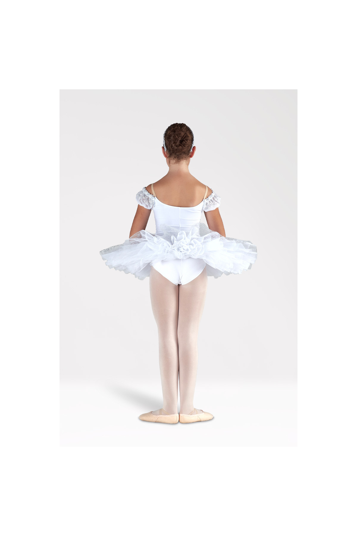 Tutu plateau white and silver T526 Harmony