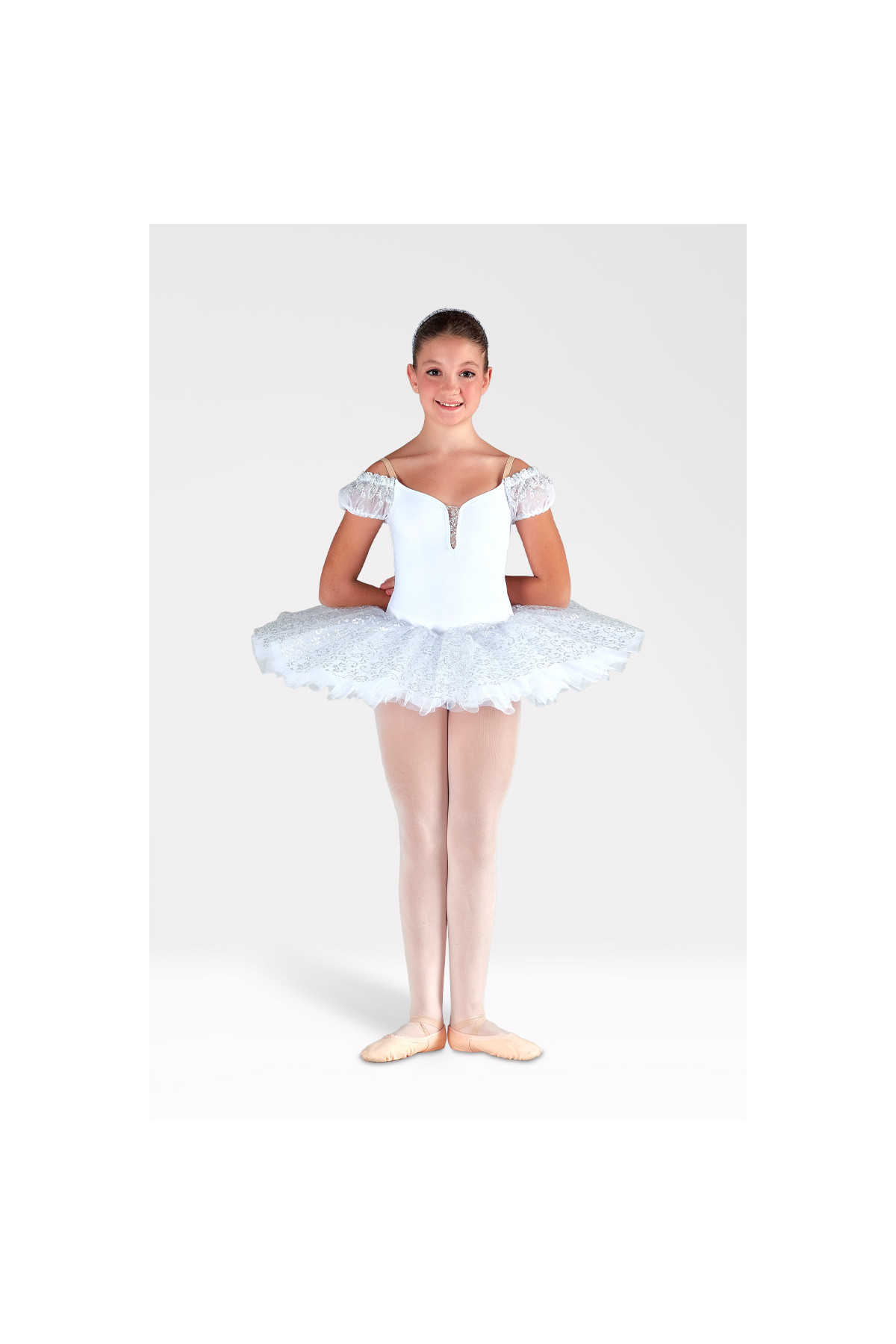 Tutu plateau blanc et argenté T526 Harmony