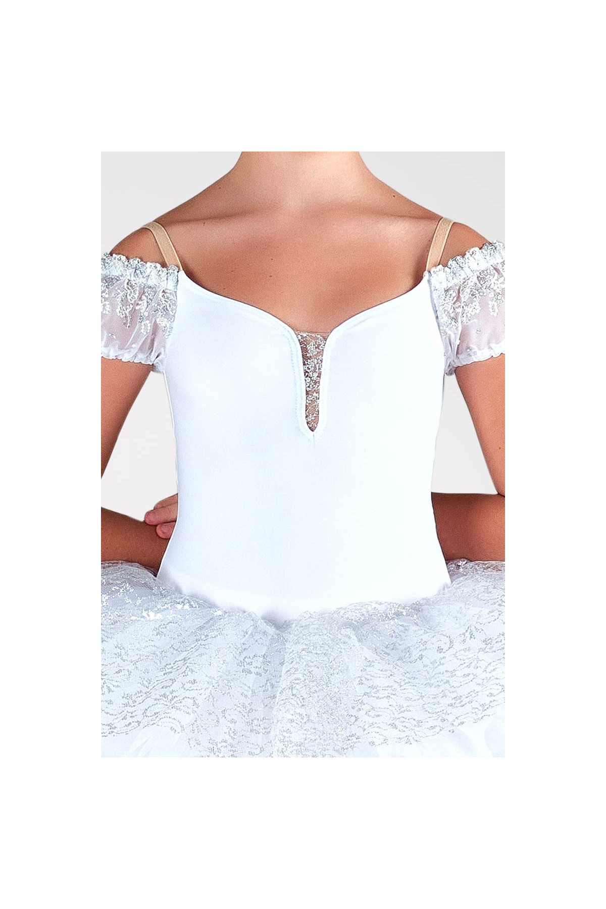 Tutu plateau blanc et argenté T526 Harmony