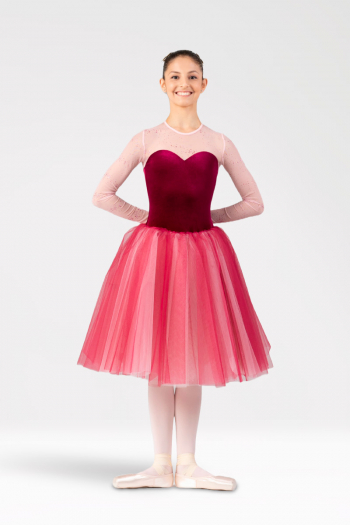 Romantic ruby velvet tutu T559 Harmony
