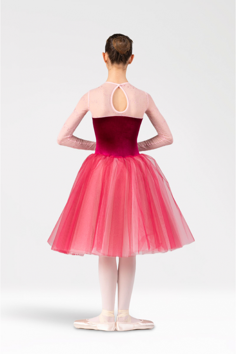 Romantic ruby velvet tutu T559 Harmony