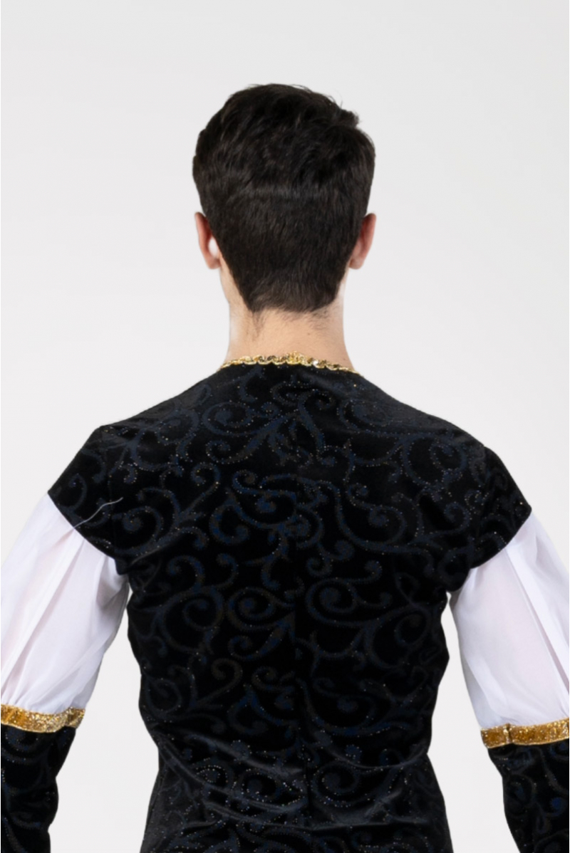 Chemise travaillée en velours 