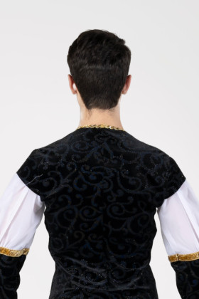 Chemise travaillée en velours 