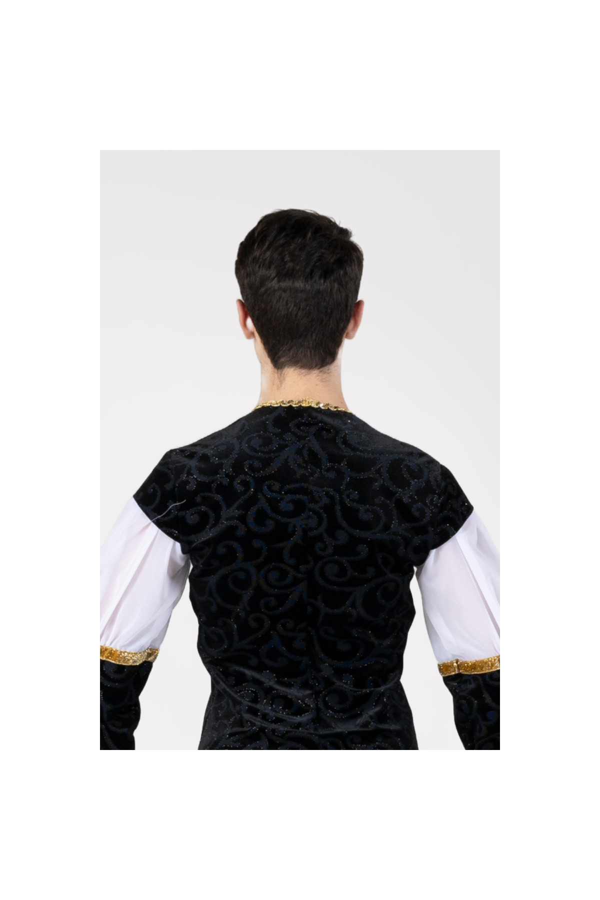 Chemise travaillée en velours 