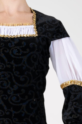 Chemise travaillée en velours 