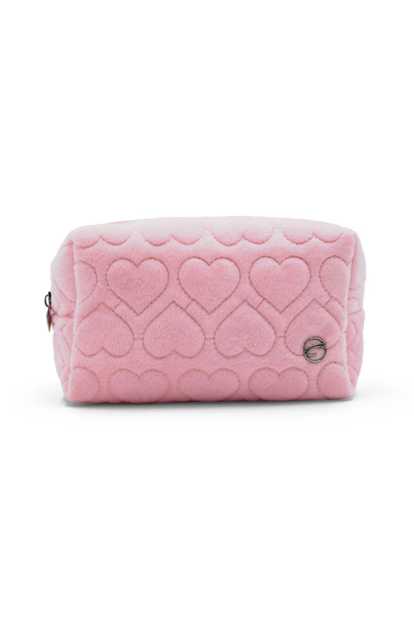 B320 Capezio pink heart make-up bag