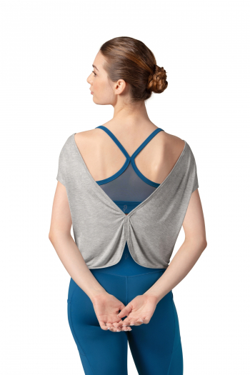 Short backless t-shirt Z3362 Bloch grey