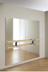 Miroirs Dynamica avec insert pour barre murale 1m