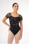 Floral leotard 31709 Intermezzo black