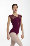 Short-sleeved leotard 31566 Intermezzo burgundy