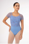 Floral leotard 31709 Intermezzo light blue