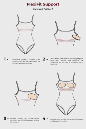 Justaucorps fille Eterna Wear Moi pacific et blanc