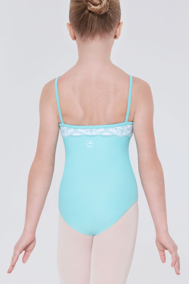 Justaucorps fille Eterna Wear Moi pacific et blanc