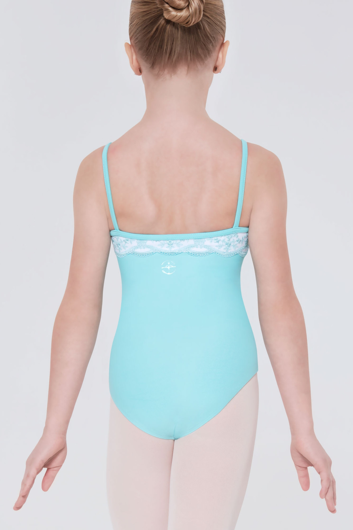 Justaucorps fille Eterna Wear Moi pacific et blanc