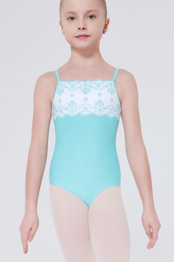 Justaucorps fille Eterna Wear Moi pacific et blanc