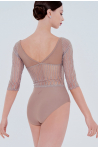Nerea Wear Moi mocha long-sleeved leotard