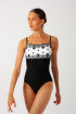 Eterna Wear Moi black and white leotard