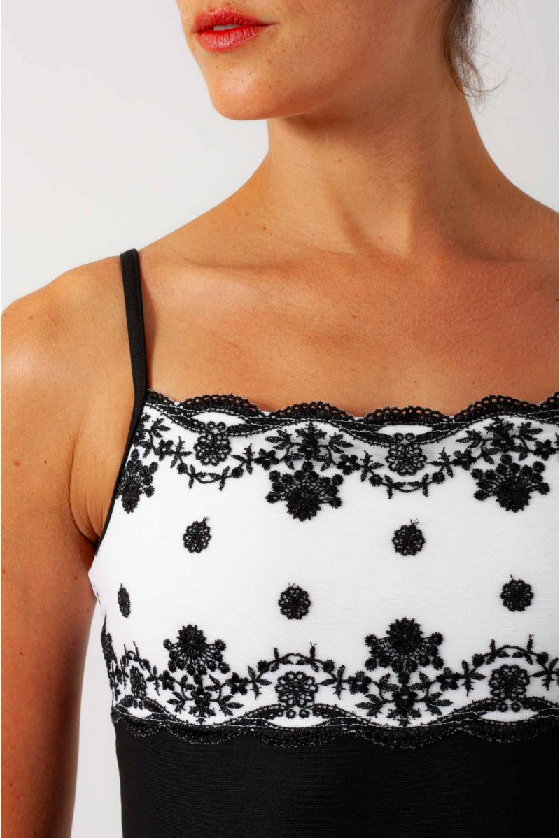 Eterna Wear Moi black and white leotard