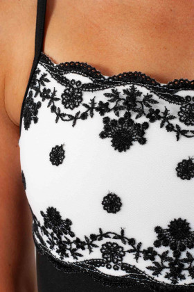 Justaucorps Eterna Wear Moi noir et blanc