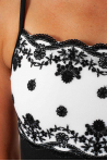 Eterna Wear Moi black and white leotard
