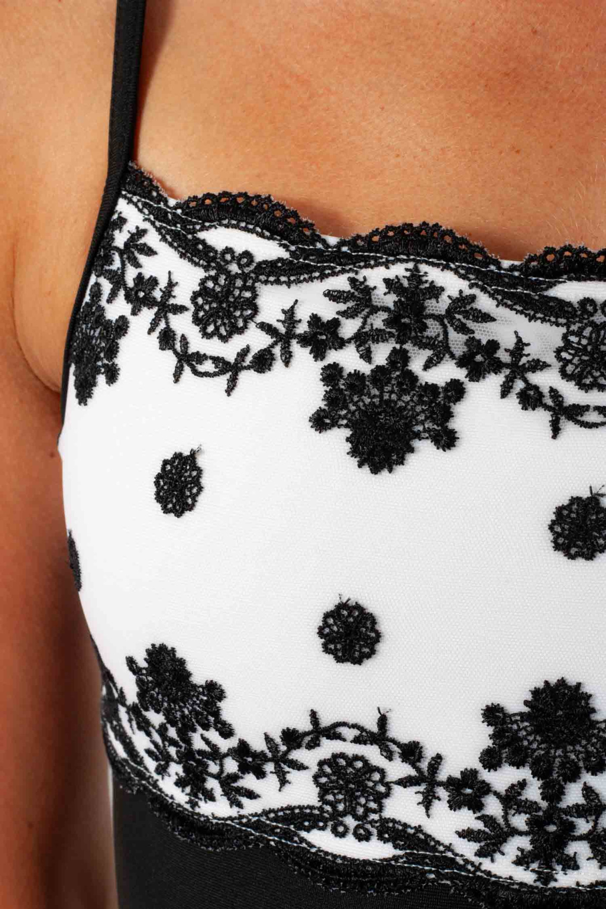 Eterna Wear Moi black and white leotard