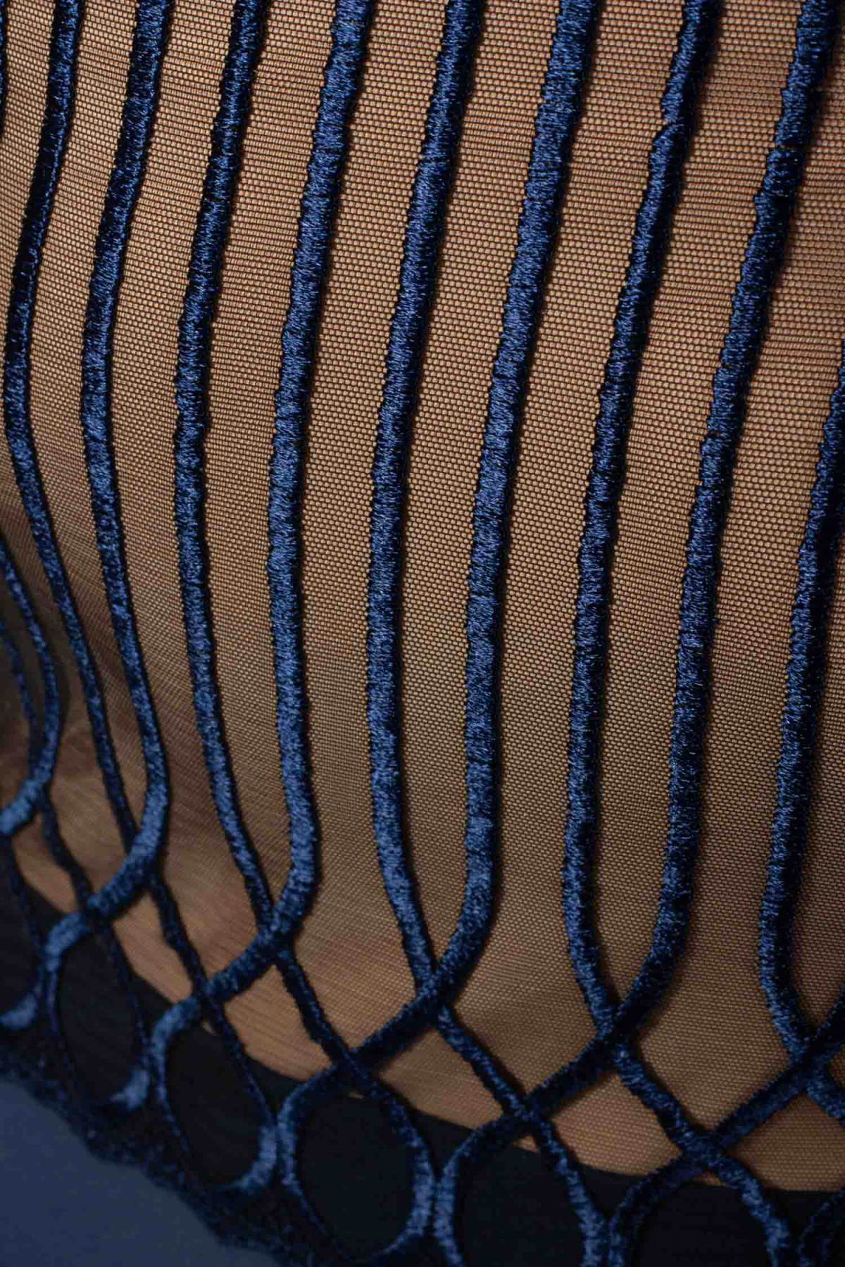 Leotard thin straps Colette Wear Moi navy