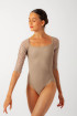 Nerea Wear Moi mocha long-sleeved leotard