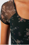 Floral leotard 31709 Intermezzo black