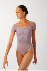 Floral leotard 31709 Intermezzo parme