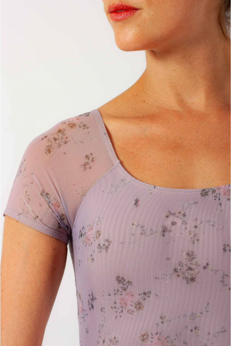 Justaucorps floral 31709 Intermezzo parme