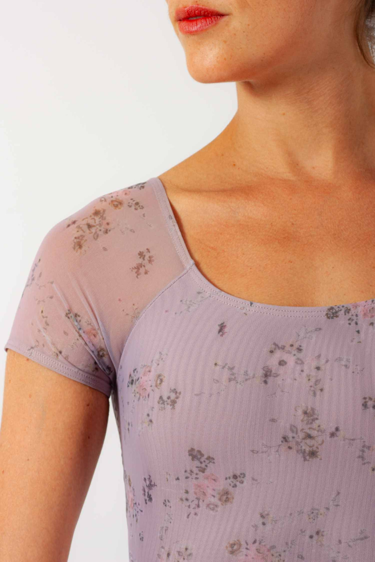 Floral leotard 31709 Intermezzo parme