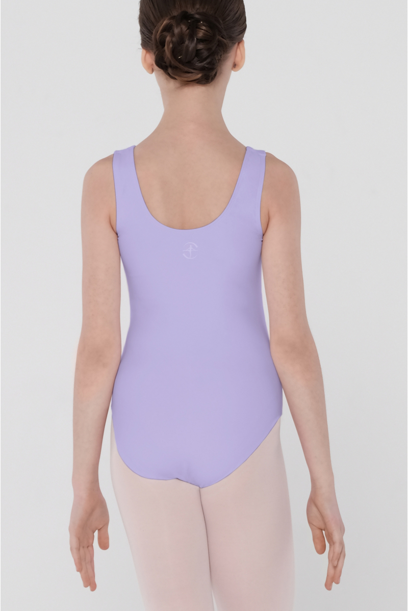 Justaucorps enfant bretelles larges Cabriole Wear Moi lilac