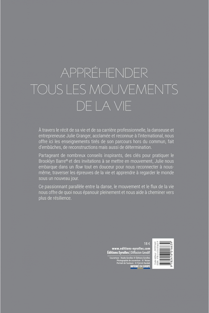 Livre La vie en mouvement de Julie Granger